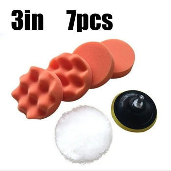 

7pcs Car Waxing Polishing Sponge Auto Detailing Polishing Buffer Pad Composite Great Car Polishing Tool