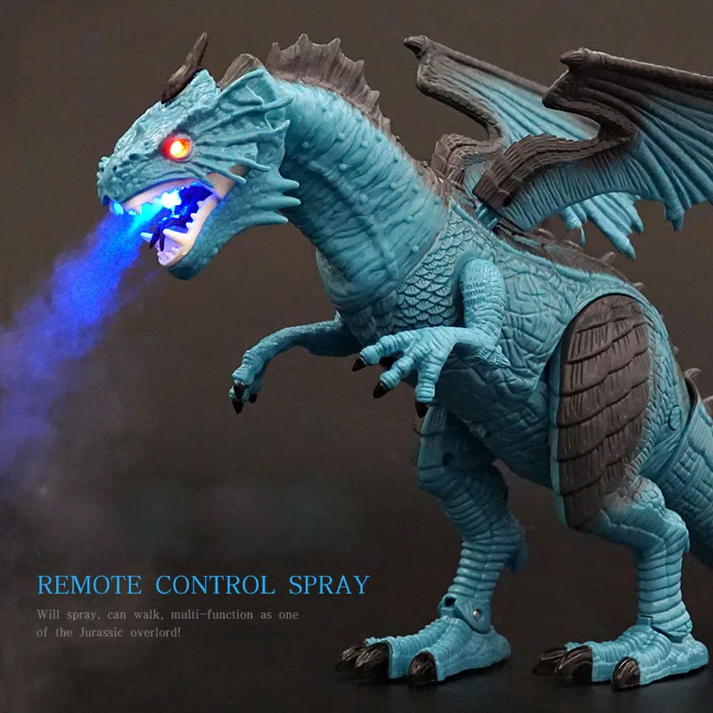 RC Dinosaur Spray Tyrannosaurus Rex Animal Remote Control Sounds Dinosaur Electric Walking Animals Toy Music Light Spray Toys