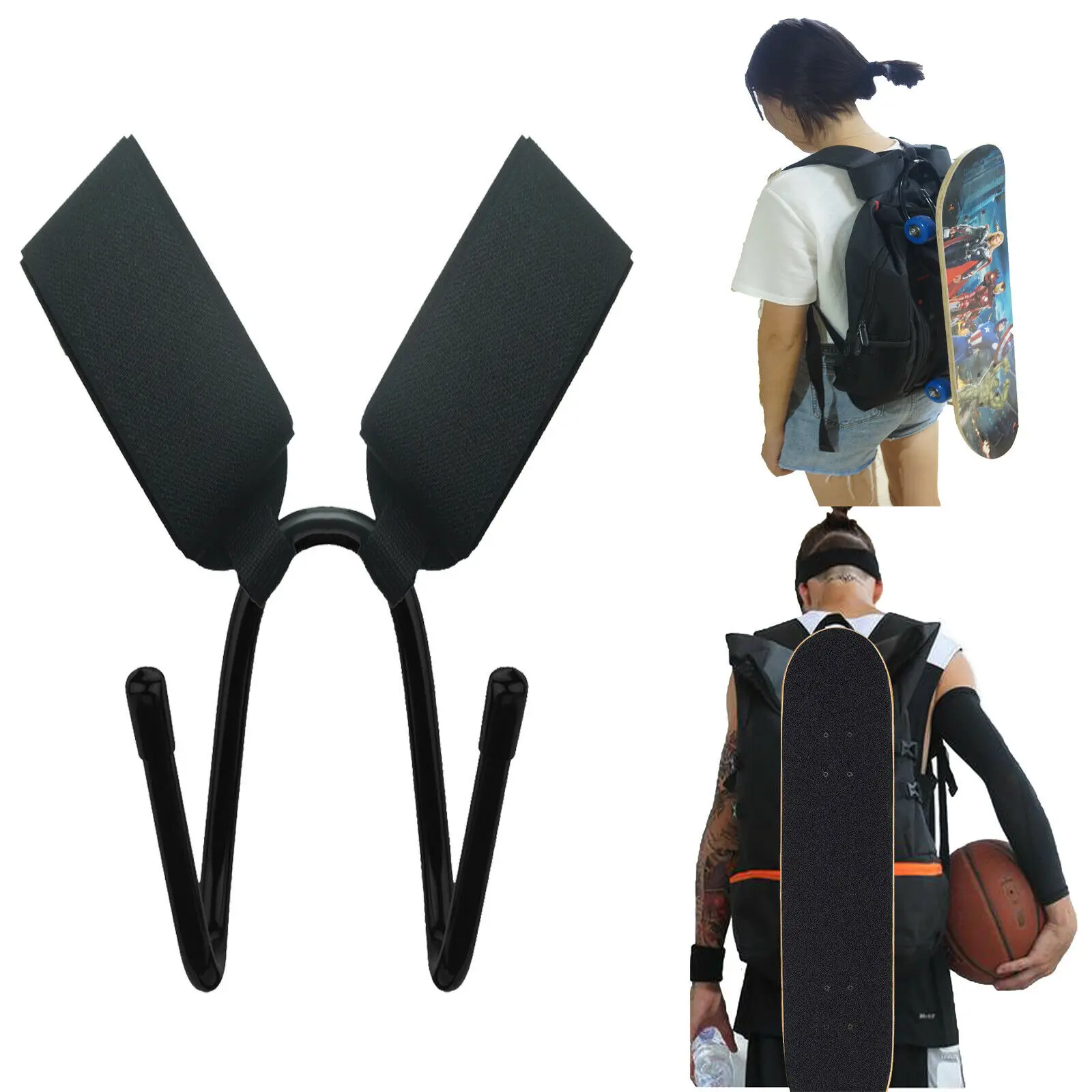 Byblomst Cater tro Skateboard Longboard Shoulder Carrier Carry Strap Hook Backpack Portable  Holder - Tool Parts - AliExpress