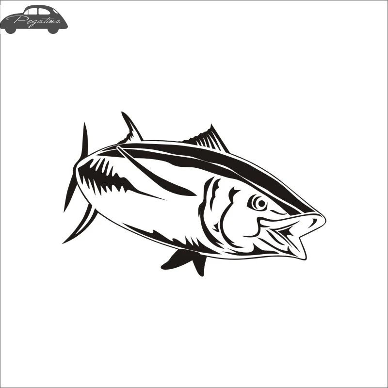 Pegatina Tuna Fish Thunnus Thynnus Car Decal Calamar Posters Boat Decals Decor Mural Wall Sticker Angling Hooks Shop Vinyl