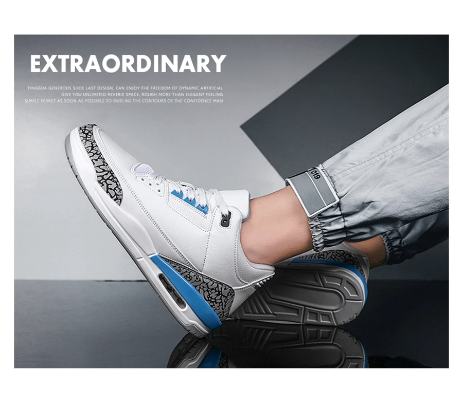 Новинка, брендовая мужская Баскетбольная обувь, амортизирующая обувь в стиле ретро, 3 кроссовки с высоким берцем, мужские спортивные баскетбольные кроссовки Jordan Lebron