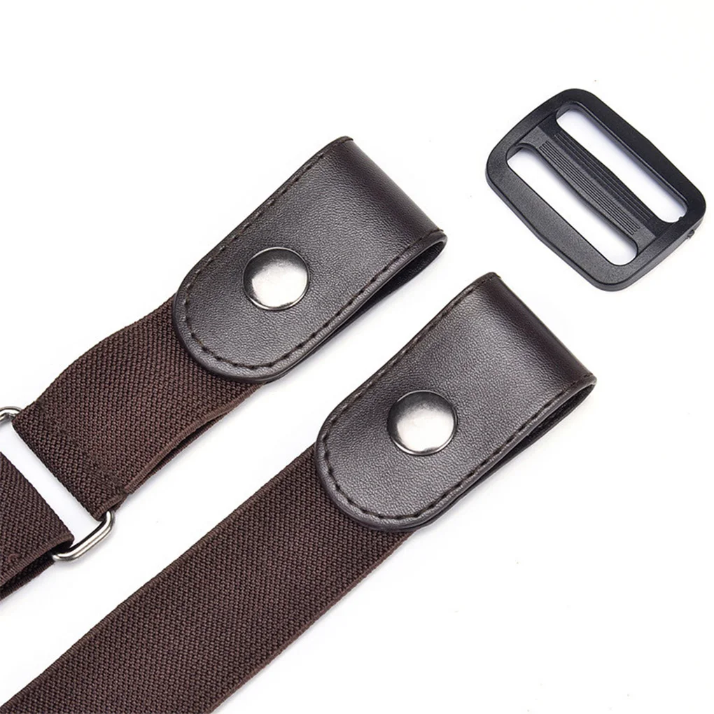 Waist Belt Elastic Invisible Belt Woven Fabric Traceless Unisex Waist Belt Fashionable Jean Easy Without Buckle free