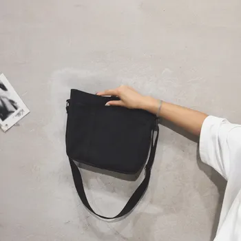 

Tote Bag Female Canvas Bag Student Large Capacity Shoulder Messenger Bag Small Square Bag Eco Shopping Bag Шоппер Сумка Авоська