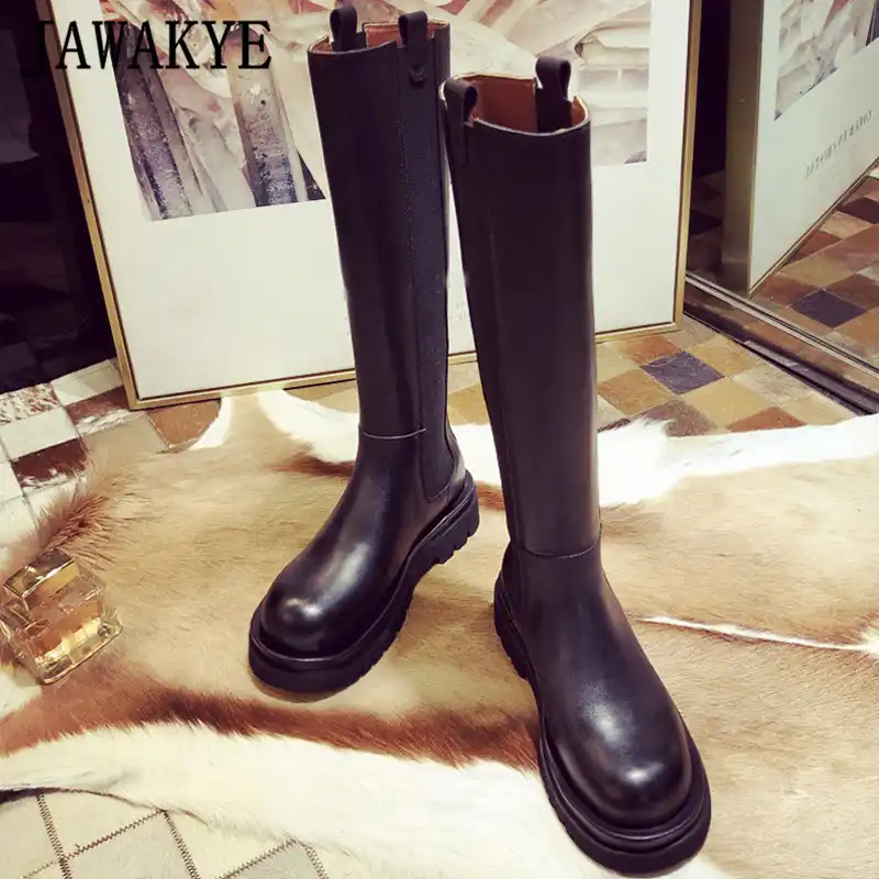 womens round toe chelsea boots