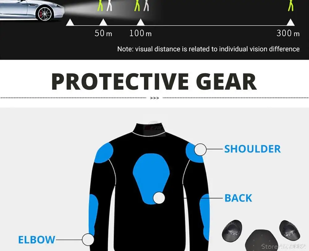 Waterproof Motorcycle Jacket Pants Off-Road Racing Motocross Riding Jacket Suit Men Windproof Touring Moto Protective Suit