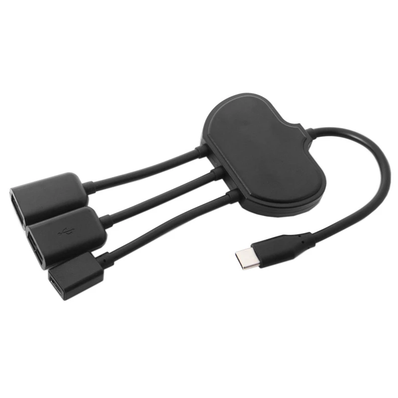 HOT-USB-C type-C многокабельный двухпортовый концентратор с PD зарядкой питания для ноутбука и сотового телефона UC-123