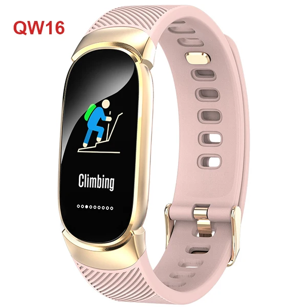 qw16 pink QW16 C1 Смарт часы IP67 Водонепроницаемый Мониторинг Артериального Давления Facebook WhatsApp мульти спортивные режимы для мужчин, женщин и детей умные часы - Цвет: qw16 pink