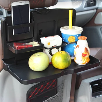 

Newest Auto Car Back Seat Table Holder Foldable Drink Food Holder Car Cup Tray Stand Desk Accessories