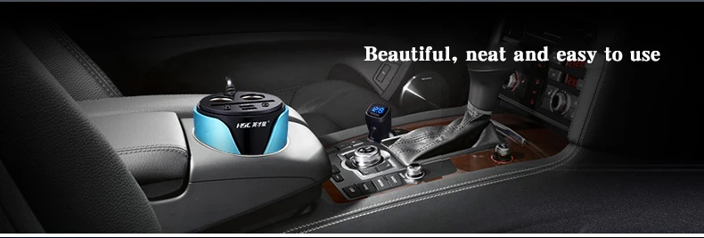 Car Cigarette Lighter Socket one tow three car cigarette lighter one tow two switch intelligent circular car charge