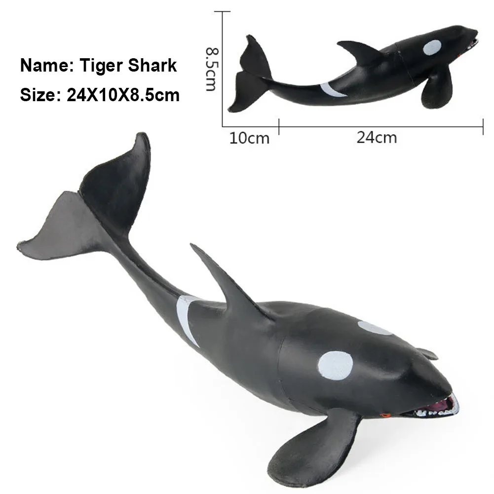 Simulação Baleia Tubarão Oceano Animal Pvc Modelo Estatueta Crianças Brinquedo Mesa Decoração Inteligência Desenvolver Aprendizagem Precoce Brinquedos 6 Pçs 15 pvc modelo estatueta crianças brinquedo mesa decoração