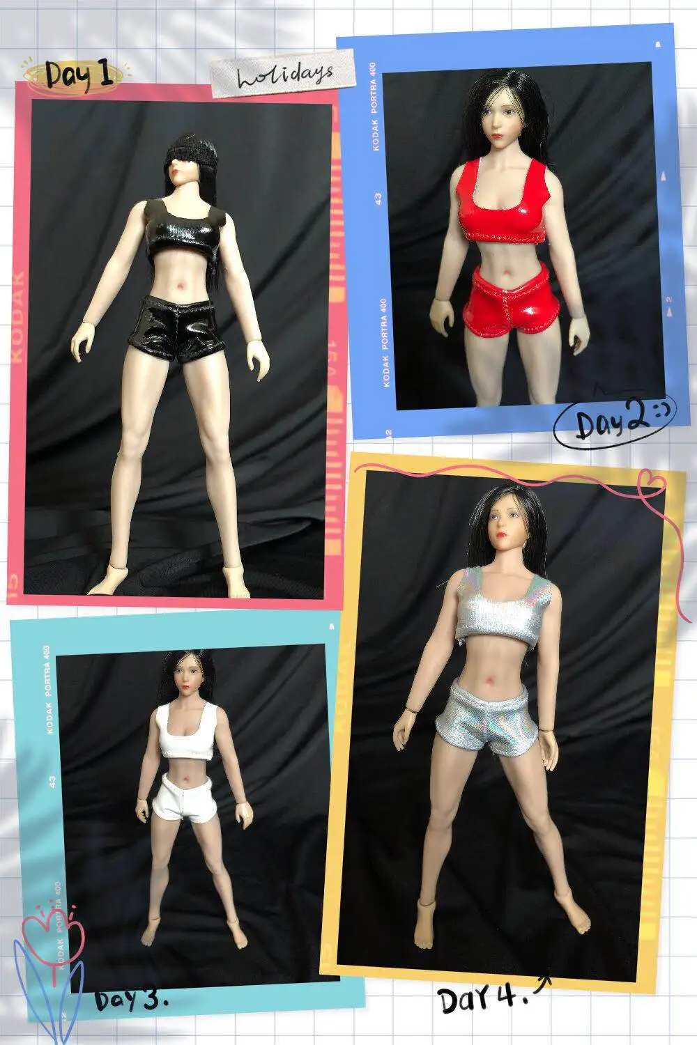 

1:12 Scale Leather Vest Shorts for 6 Inches TBL Action Figures