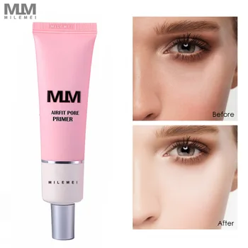 

Hot Facial Primer Base Makeup Airfit for Face Brighten Skin Pore Concealer Primer Cream Rose Essence Before Foundation