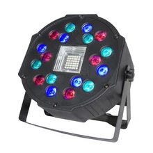 Lumière Disco LED plate, 18x0,75 w, 36x0,5 w, blanc, effet stroboscopique, contrôleur dj, pour noël 