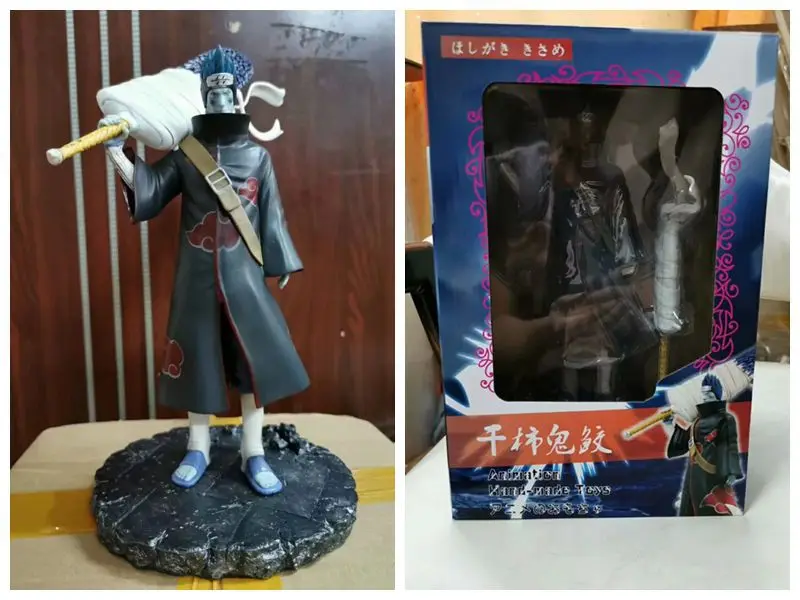 Аниме Фигурка 28 см Наруто Akatsuki Hoshigaki Kisame ПВХ фигурка игрушки Коллекция Модель