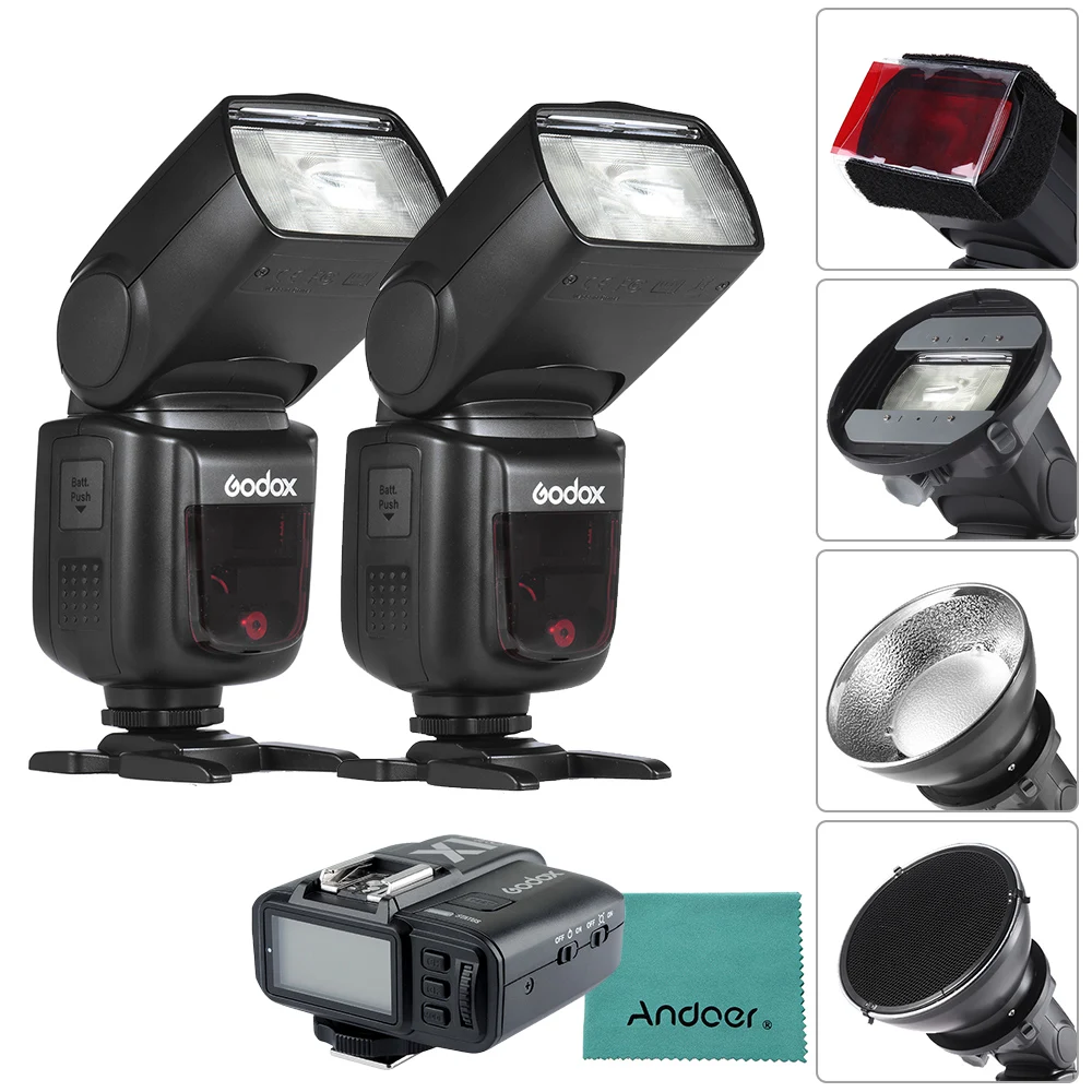 Godox V850II GN60 2,4G Off камера 1/8000s HSS светодиодная фотовспышка для камеры Canon EOS s