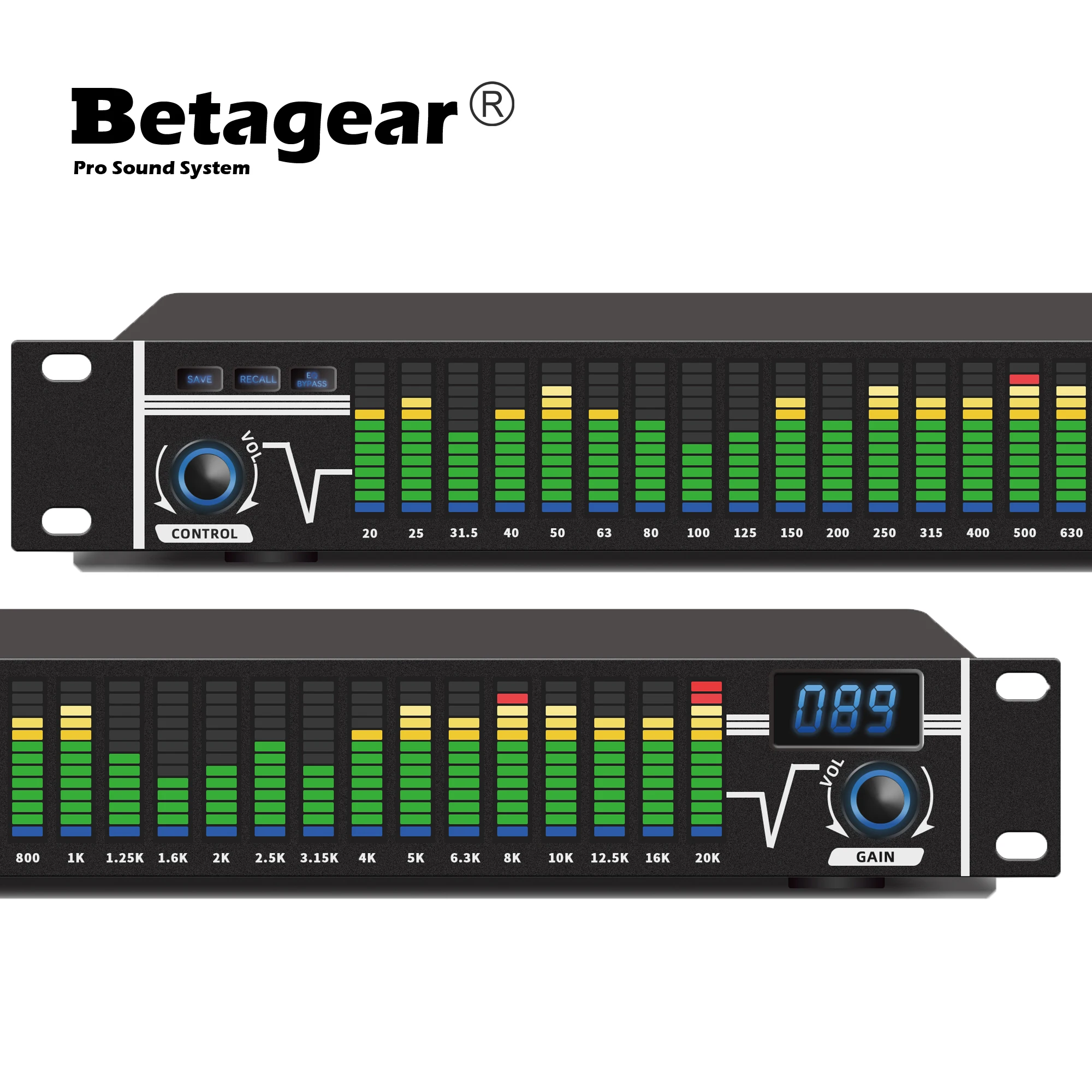 Betagear digital equaliser audio equalizador