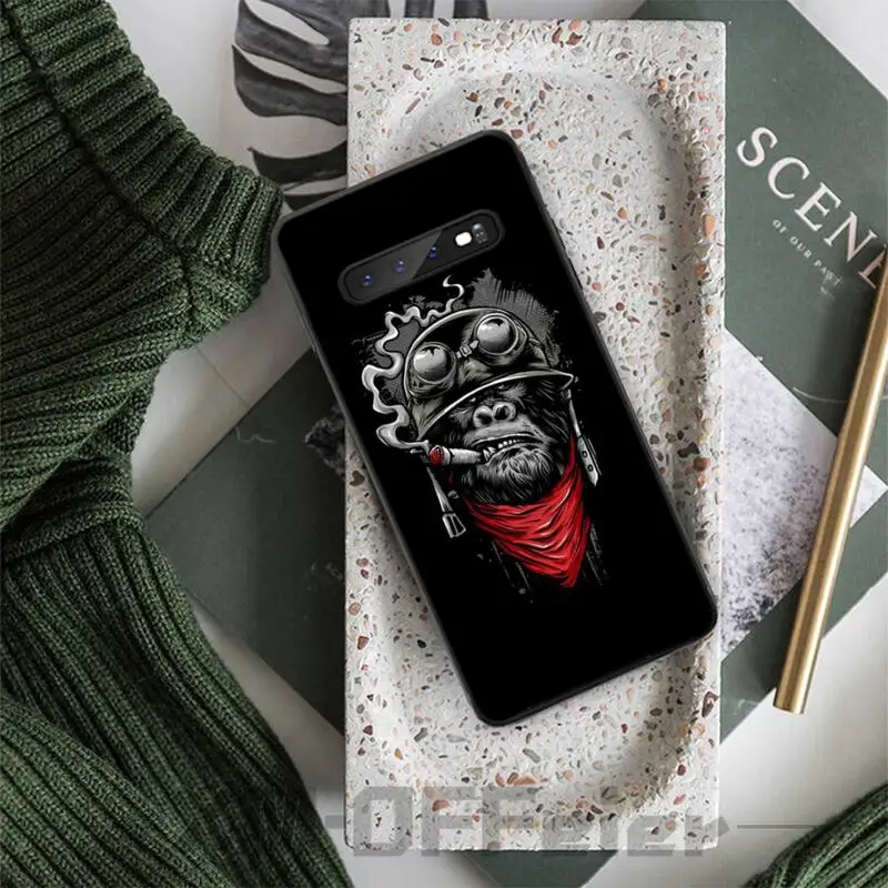 Дизайн логотипа обезьяны DIY Роскошный чехол для телефона Samsung S8 Plus S9 S10 plus S10E lite 5G S20