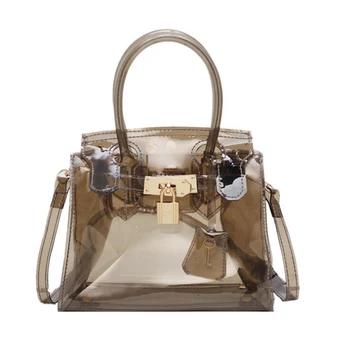 

PVC Clear Jelly Bag For Women 2019 Luxury Handbags Women Bags Designer Transparent Purses and Handbag Crossbody Bag sac a main