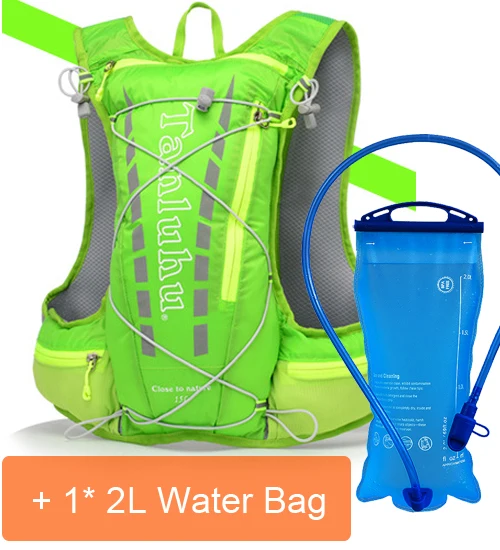 Гидратационный рюкзак, сумка для воды на открытом воздухе, 15л, 20л, для женщин и мужчин, для кемпинга, походов, бега, велоспорта, верблюжья сумка, контейнер для воды, 2л, 3л - Цвет: 2L Model B