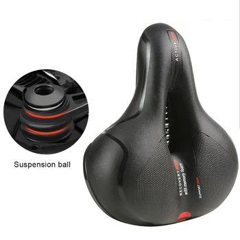

Bicycle Big Bum Saddle Seat Mountain Road MTB Bike Bicycle Thick Soft Comfortable Breathable Hollow Out Bicycle Seat XA12WD