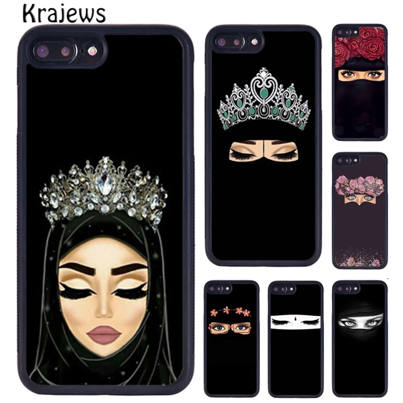Резиновый чехол krajew Niqab для телефона с изображением арабской женщины iPhone X XR XS 11 12