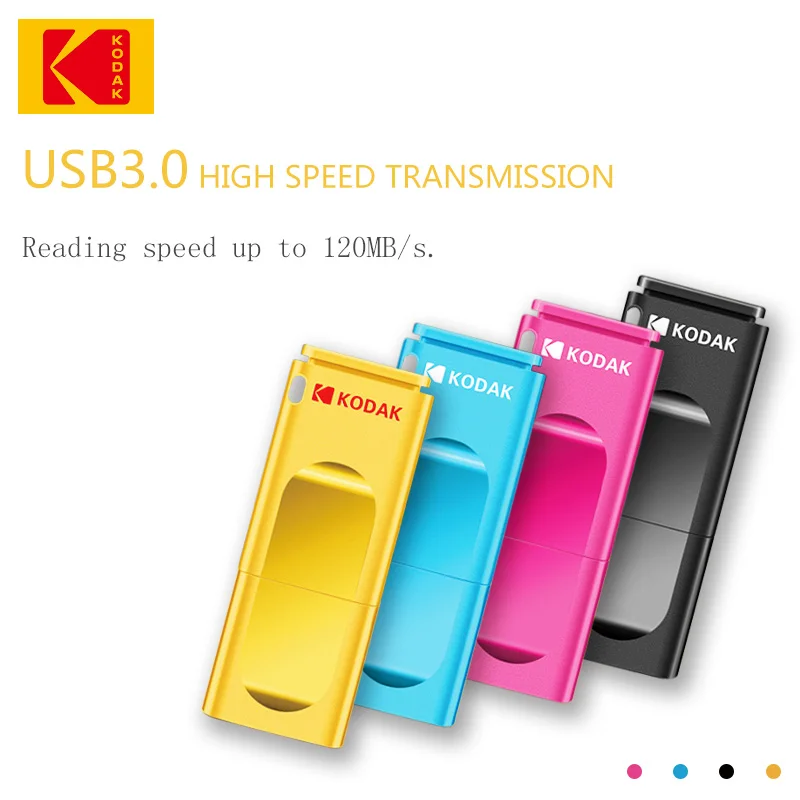 Флеш-накопитель Kodak K233 USB 3,1 USB флеш-накопитель 16 ГБ 32 ГБ карта памяти USB 3,0 64 Гб 128 ГБ U диск 256 ГБ Флешка USB