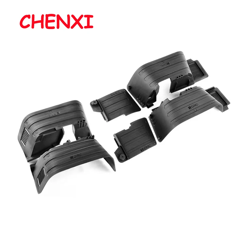 

Black Plastic Front&Rear Mud Flaps Fender for 1/10 RC Crawler Axial SCX10 II 90046 90047 RC Crawler Car Spare Parts Accessories