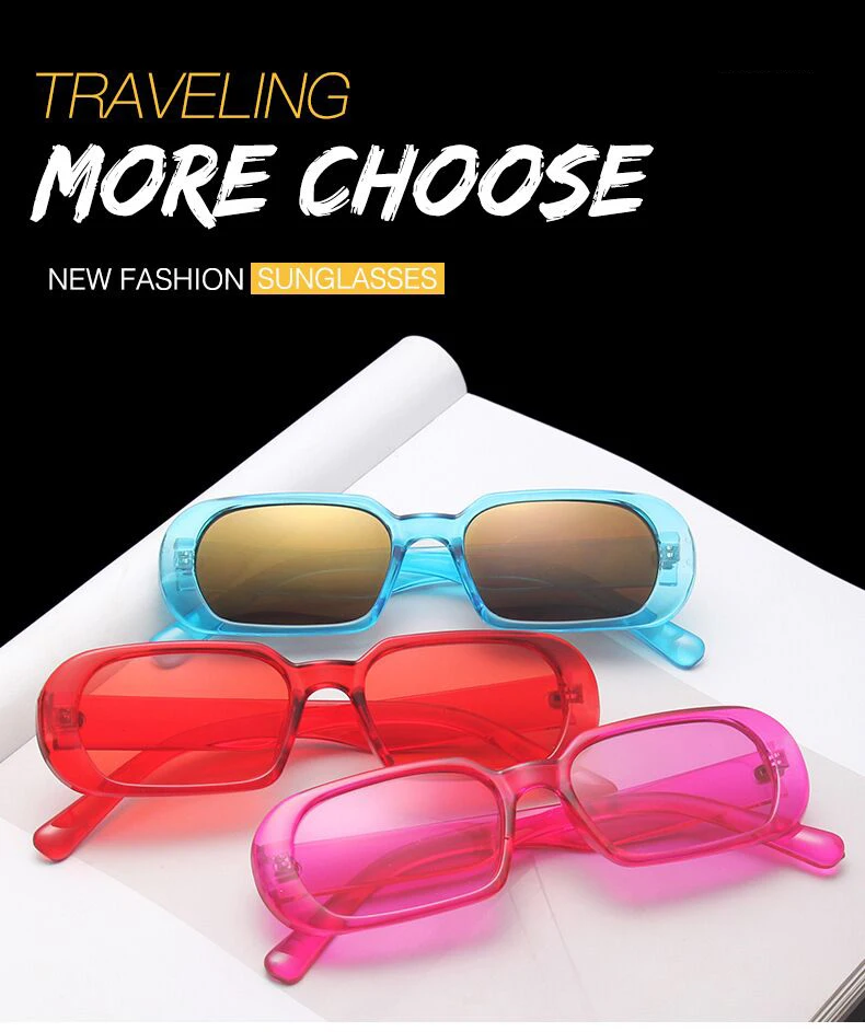 Brand Oval Square Sunglasses Women Fashion Designer Sun Glasses Male Female Vintage Green Pink Ladies Traveling Style Eyewear big frame sunglasses