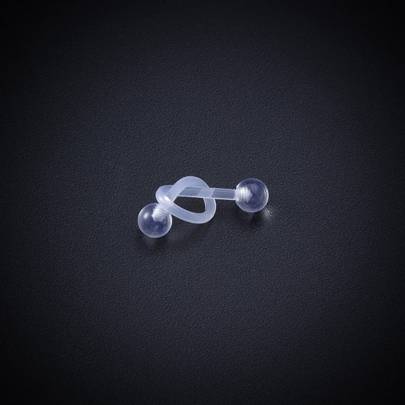 10-50pcs Acrylic Cartilage Earrings Piercing Industrial Barbell Ear Stud 14G 38mm