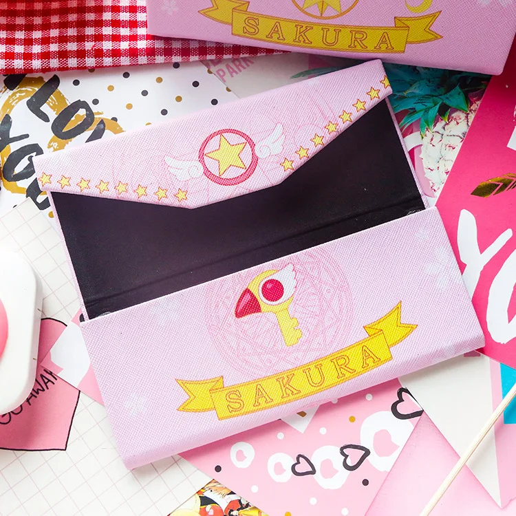 Аниме Card Captor Sakura девочек канцелярские очки Чехол Карандаш Чехол Коробка