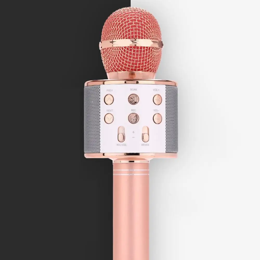 Bluetooth караоке Microfoon Draadloze Professional Spreker Consender портативный микрофон радио Mikrofon Studio Record Mic