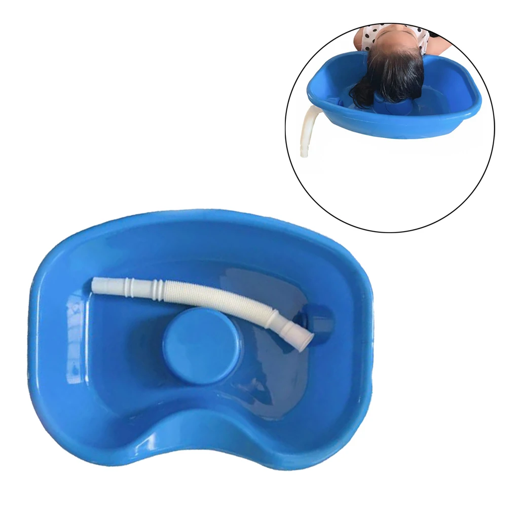 Hair Washing Basin Tray Shampoo Basin Bowl for Home with with Drain Hose for Kids Elderly Barber Salon