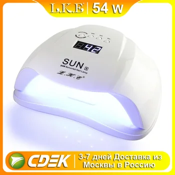 

54W UV LED Nail Lamp with 36 Pcs Leds For Manicure Gel Nail Dryer Drying Nail Polish Lamp 30s/60s/99s Auto Sensor Manicure Tools