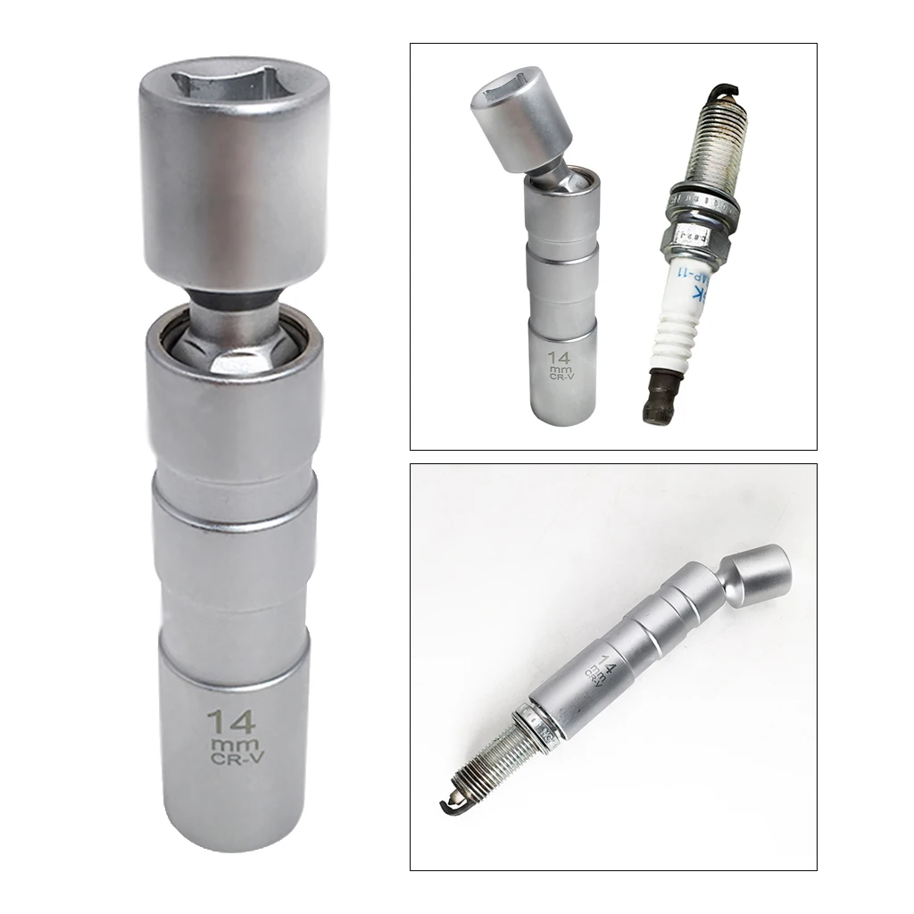 14mm 3/8-inch Magnetic Swivel 12pt Spark Plug Wobble Socket Fits for BMW 1,3,5 Series E81 E90 E60 14mm 3/8-inch Magnetic Swivel 12pt Spark Plug Wobble Socket Fits for BMW 1,3,5 Series E81 E90 E60