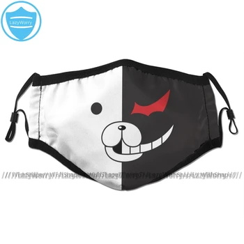 

Monokuma Mouth Face Mask DanganRonpa Monokuma Face Facial Mask Fashion Funny with 2 Filters for Adult