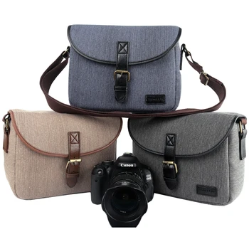

Retro Stylish DSLR Camera Canvas Bags Single Shoulder Bag Case for Canon Nikon Sony Olympus Leica Fujifilm Panasonic Samsung