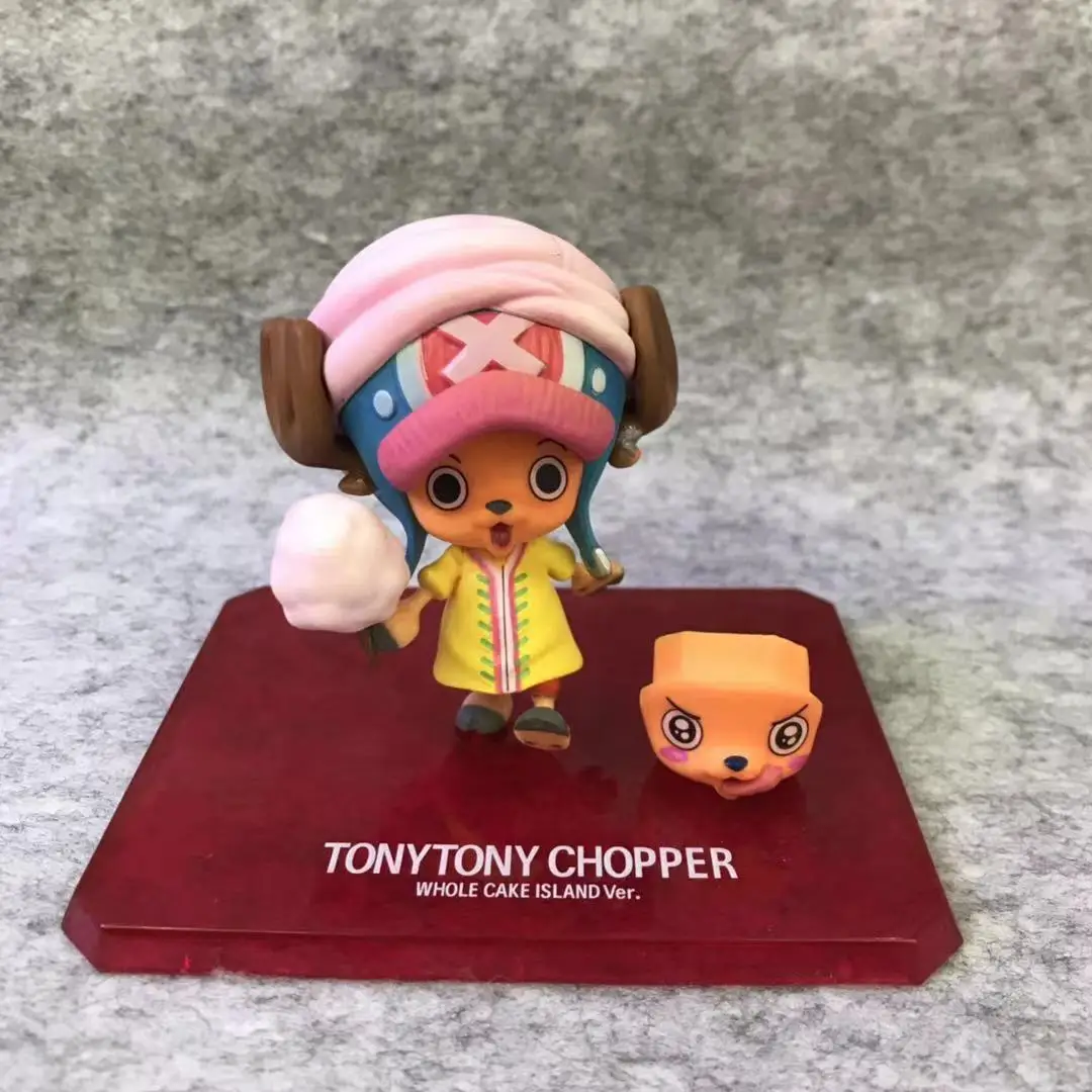 One Piece 117Generation Straw Hat Mission Chopper Marshmallow Edition Cake Island Action Humanoid Boxed Model Childrens Gift
