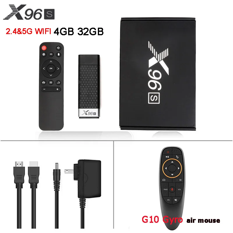 ACEPC Android 8,1 ТВ приставка X96S Amlogic S905Y2 DDR4 4 ГБ 32 ГБ Мини ПК ТВ-карта 2,4G и 5G WiFi Bluetooth 4,2 ТВ-ключ медиаплеер - Цвет: 4GB 32GB G10s