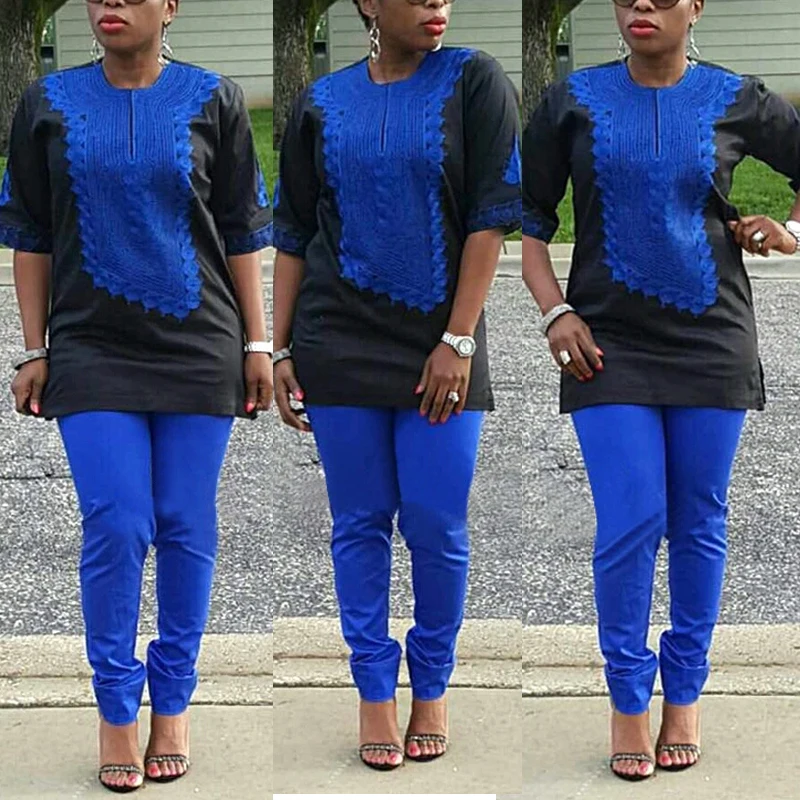 lady clothes african pants suit women 