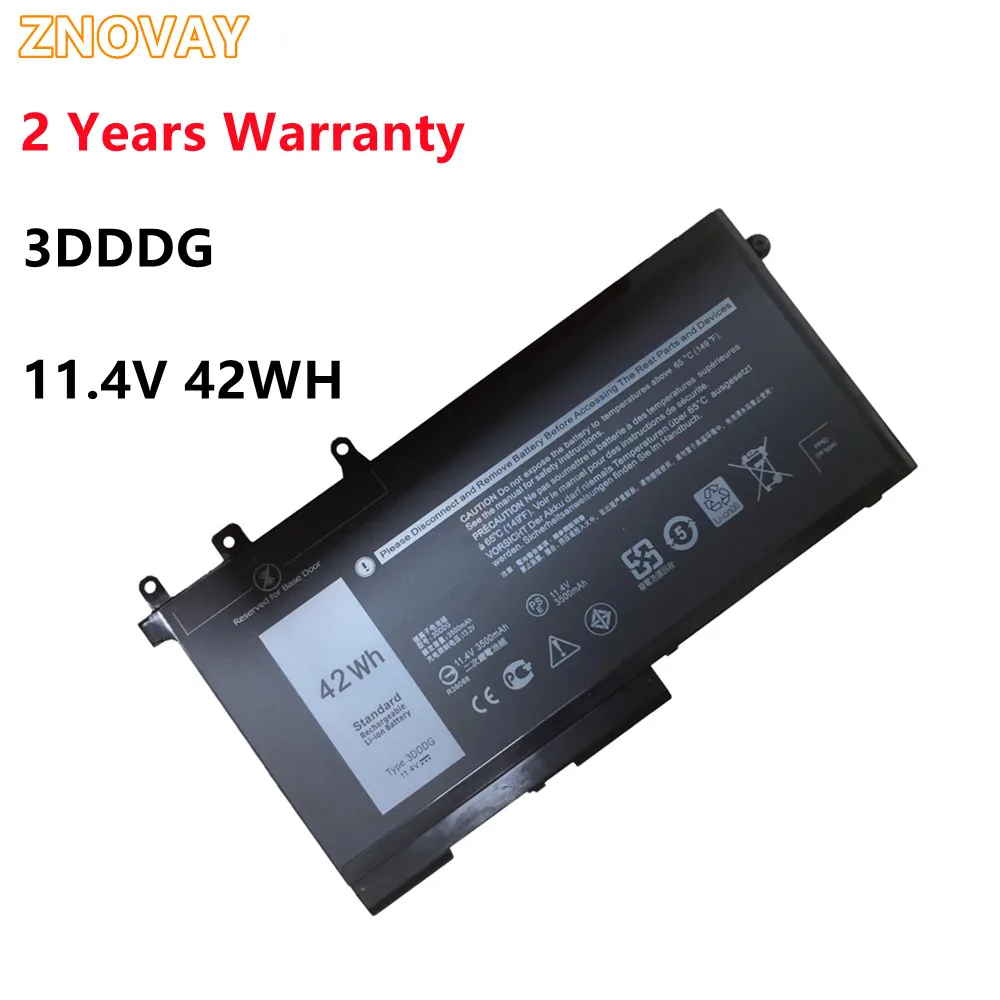 

Аккумулятор ZNOVAY 3dddg для ноутбука Dell Latitude 5280 5288 5480 5580 5490 5590 5491 5591 5495 5488 M3520 M3530 Series 11,4 V 42WH