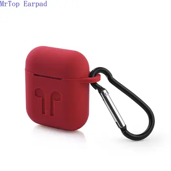 

New Design AirPods Case Silicone Protective Cover and Skin Shock Proof for Apple Airpods Charging Case (Red)