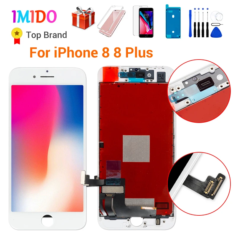 ЖК экран класса AAA + для iPhone 8 7 Plus сменный сенсорный 3D дисплей с дигитайзером P