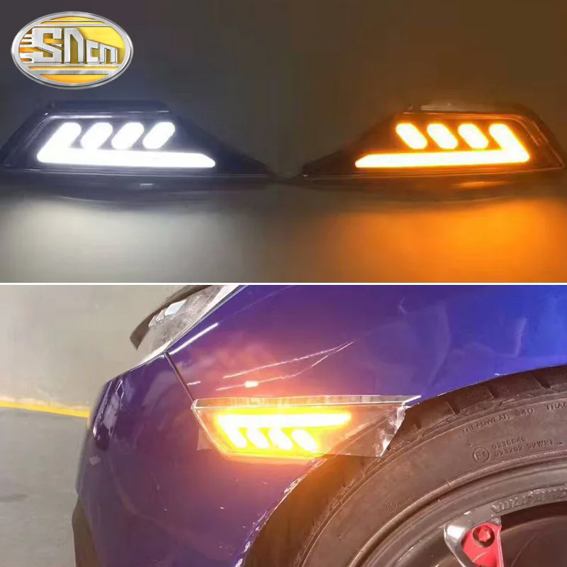 SNCN 2 шт. светодиодный дневные ходовые огни светильник для Honda Civic 2016 2017 2018