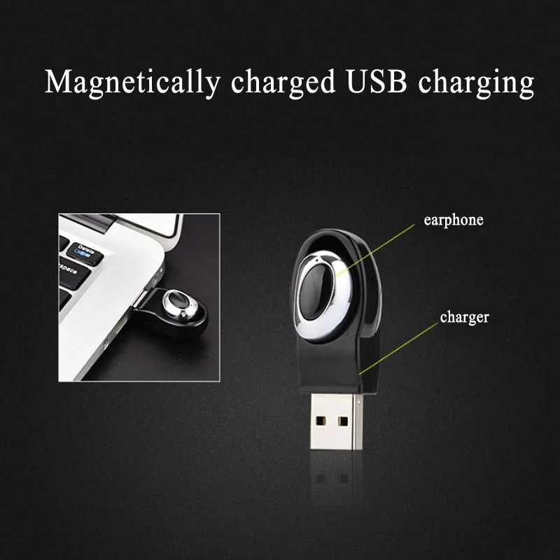 USB Bluetooth наушники мини M18 с магнитной зарядкой USB зарядка скрытый невидимый наушник микро мини беспроводная гарнитура