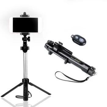 

1PC 3 in 1 Wireless Bluetooth Selfie Stick + Mini Selfie Tripod With Remote Control For Mobile Phone for Xiaomi Huawei Samsung