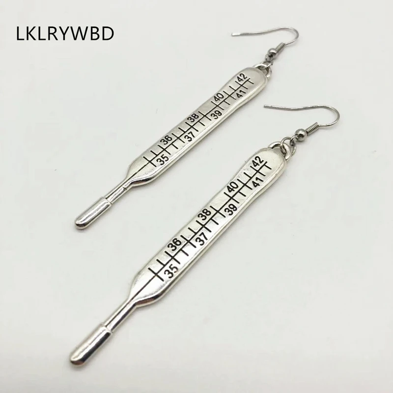

New Creative Hospital Syringe Earrings Thermometer Earrings Handmade Earrings Jewelry Fashion Personalized Gifts