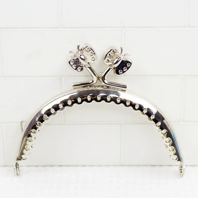 5 Piece Size 8.5 Cm Small Mini Sewing Coin Purse Frame Handle Handbag Accessories Wholesale Metal Purse Frame Bag Obag Handles - Цвет: 8.5.CM