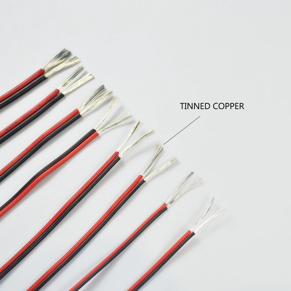 UL2468 2/5 /10 м 2 Pin 28 26 24 22 20 18 16 14 AWG Электрический медный провод светодиодный освещения