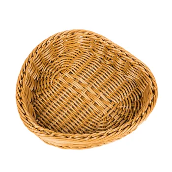 

Bamboo Fruit Storage Heart Basket Picnic Basket Food Bread Picnic Basket