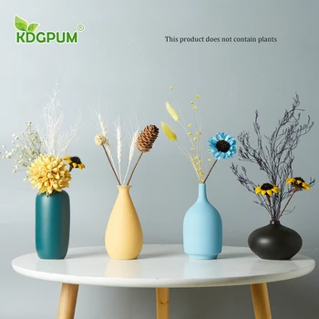

Nordic handmade ceramic creative vase modern minimalist home living room decoration art dried flower decoration flower pot